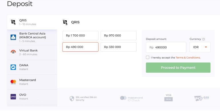Polog na IQ Option prek lokalne banke v Maleziji, na Tajskem in v Laosu