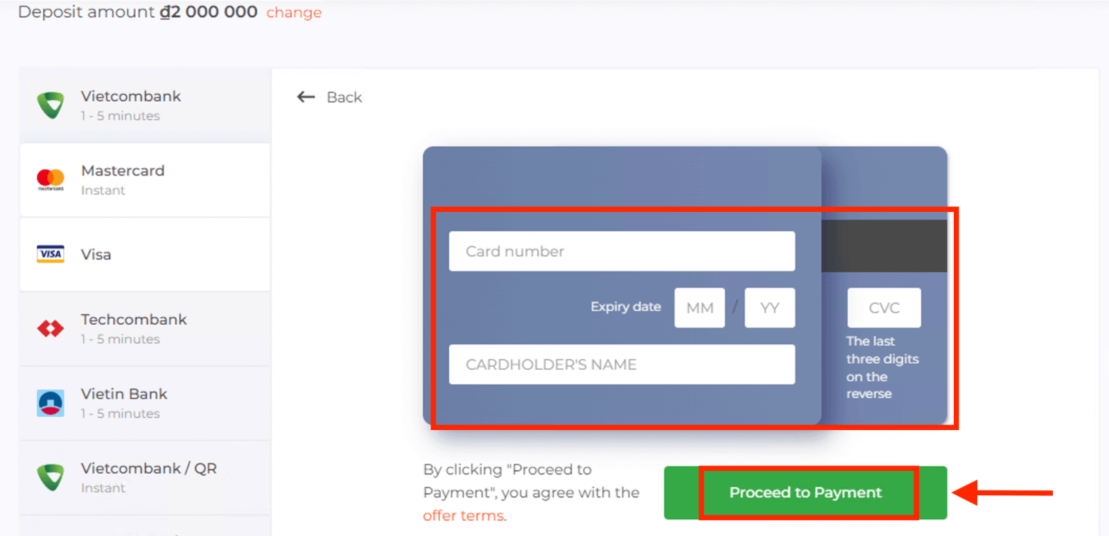 ฝากเงินบน IQ Option เวียดนาม: Visa/Mastercard, Internet Banking และ E-wallets ฝากเงินบน IQ Option เวียดนาม: Visa/Mastercard, Internet Banking และ E-wallets
