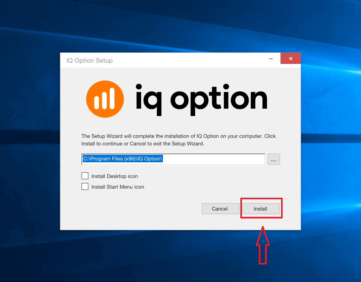 የIQ Option መተግበሪያን ለላፕቶፕ/ፒሲ (ዊንዶውስ፣ ማክሮስ) ያውርዱ እና ይጫኑት።