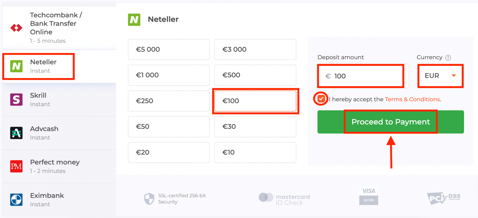 How to Deposit Money on IQ Option via Neteller