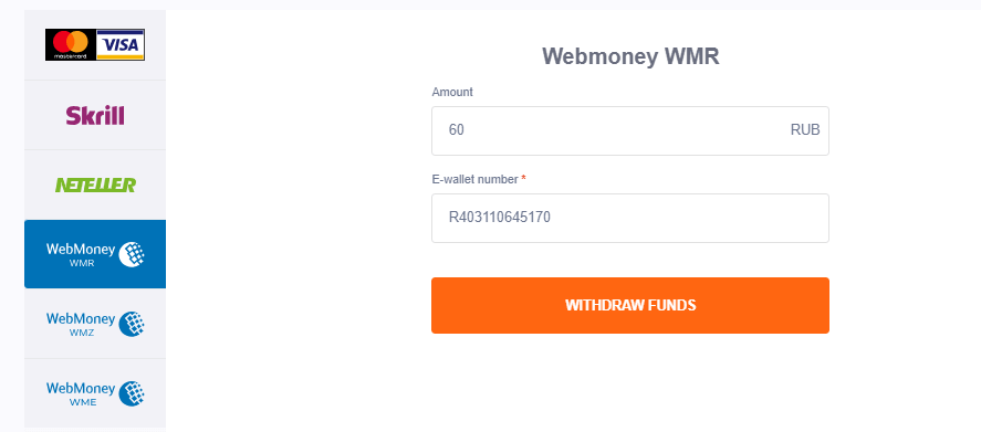 IQ Option Depozitas per WebMoney: minimumai, žingsniai ir laikas